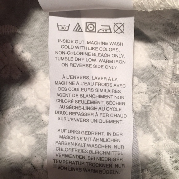 J. Crew white floral popover size S NWT - Picture 9 of 9